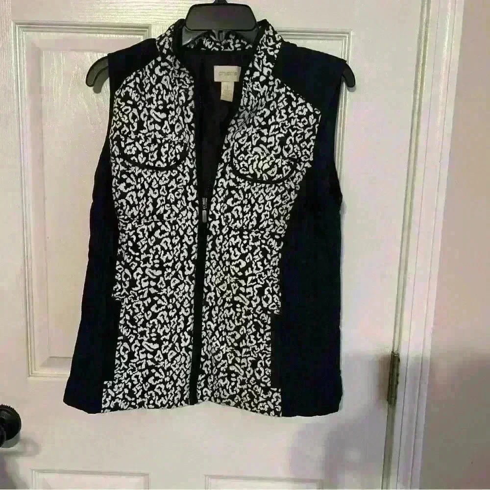 Chicos embroidered vest. Chicos size 1